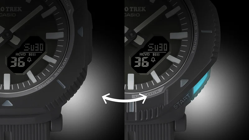 Casio Pro Trek PRJ-B001-1ER Herrenuhr • Tough Solar & Bluetooth • Drehbare Schutzlünette
