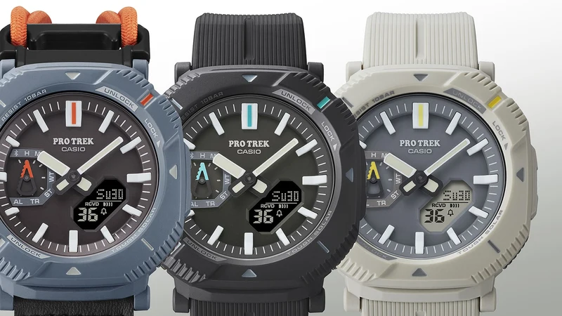 Casio Pro Trek PRJ-B001-1ER Herrenuhr • Tough Solar & Bluetooth • Drehbare Schutzlünette