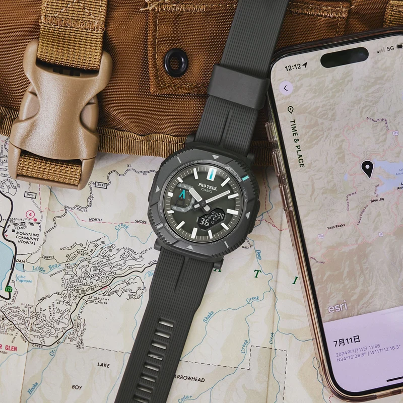 Casio Pro Trek PRJ-B001-1ER Herrenuhr • Tough Solar & Bluetooth • Drehbare Schutzlünette