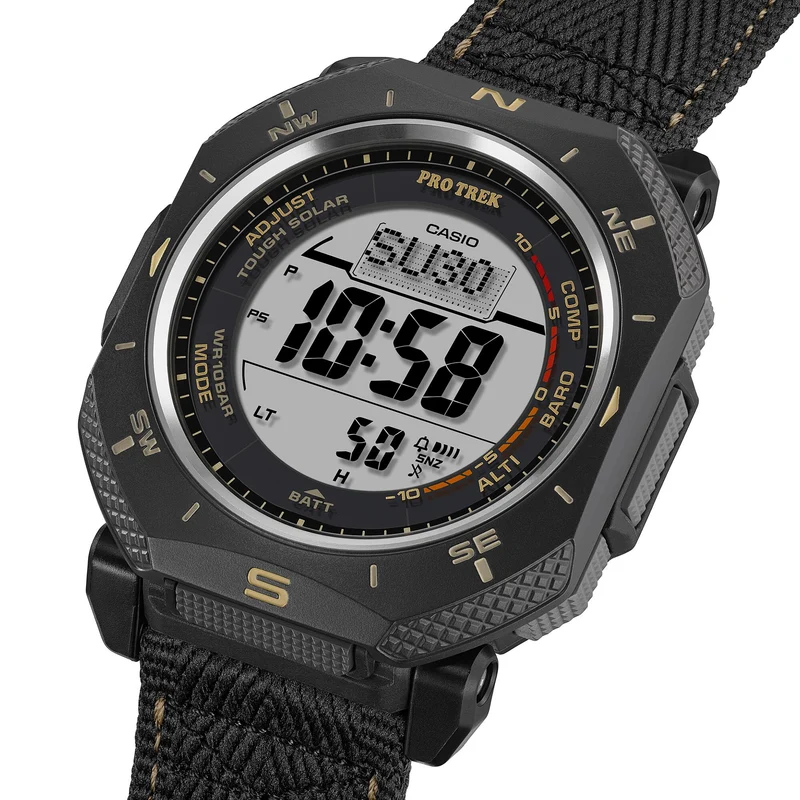 Casio Pro Trek PRG-69B-1ER PRG-69 Series Armbanduhr Schwarz • Solarbetrieb • Dreifachsensor