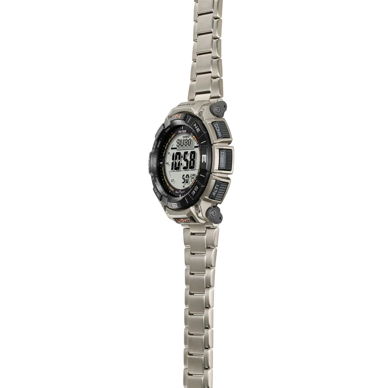 Casio PRG-340T-7ER Pro Trek Herrenuhr Weiß • Tough Solar • Digitaler Kompass