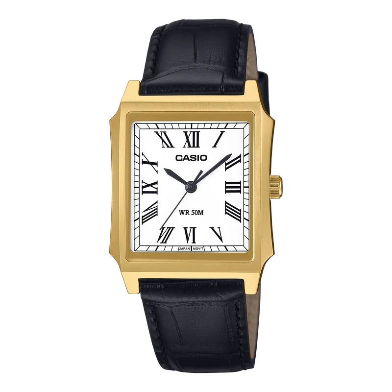 Casio Vintage MTP-B190GL-7BVEF Herrenuhr • Mineralglas sphärisch • Goldionbeschichtetes Edelstahlgehäuse