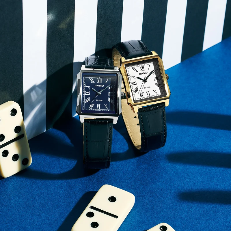 Casio Vintage MTP-B190GL-7BVEF Herrenuhr • Mineralglas sphärisch • Goldionbeschichtetes Edelstahlgehäuse