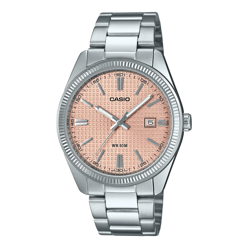 Casio Timeless MTP-1302PE-4AVEF Herrenuhr • Mineralglas • Edelstahlarmband