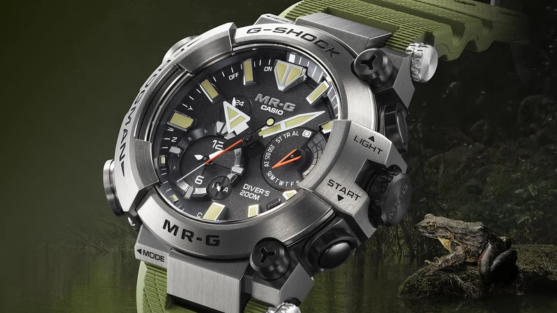 Casio MR-G MRG-BF1000RG-3ADR Herren • Saphirglas • Titan-Taucheruhr 200 m