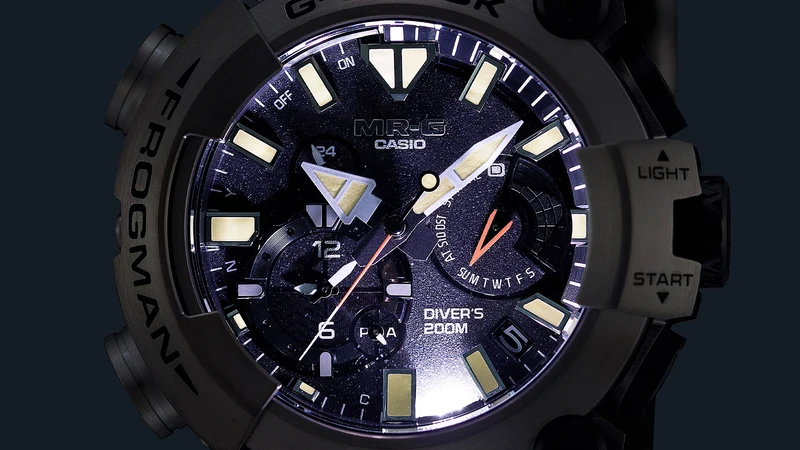Casio MR-G MRG-BF1000RG-3ADR Herren • Saphirglas • Titan-Taucheruhr 200 m
