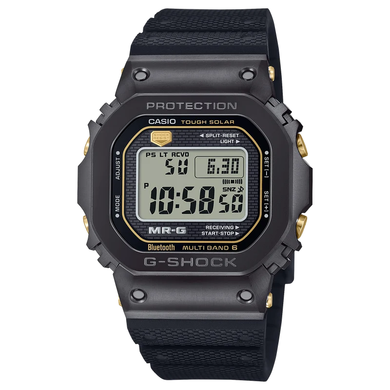 Casio G-Shock Pro MRG-B5000R-1DR Herrenuhr • Titan/Cobarion Gehäuse • Solar & Funk