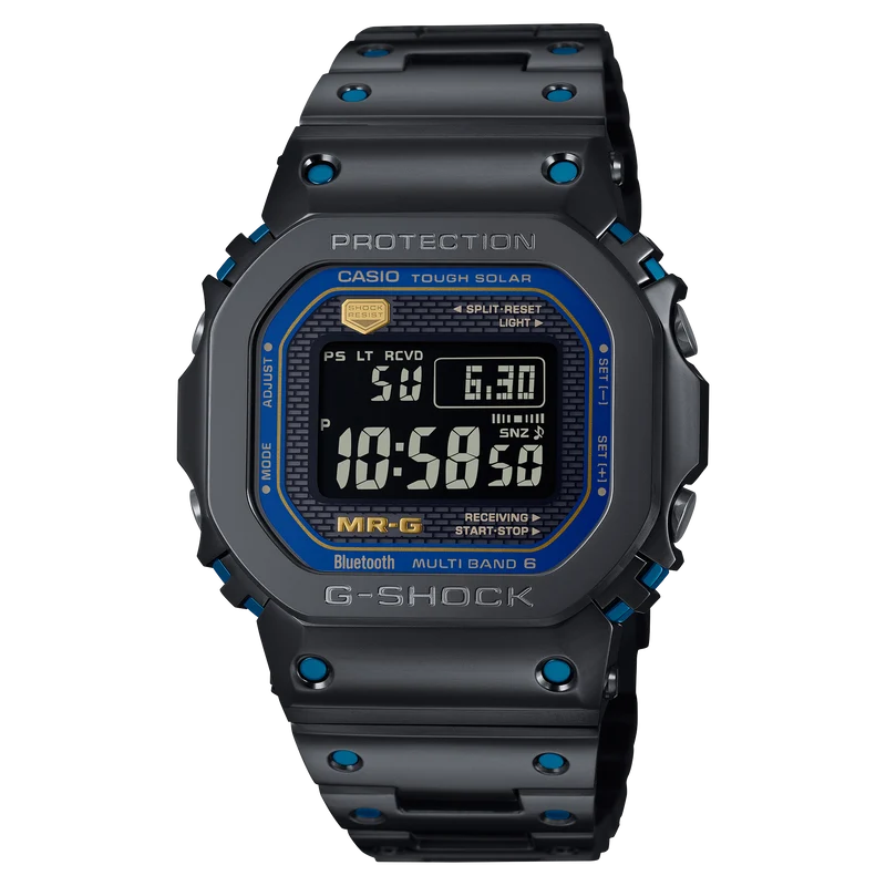 Casio G-Shock MRG-B5000BA-1DR Herren Armbanduhr • Titan & Cobarion Gehäuse • Funk-Solar