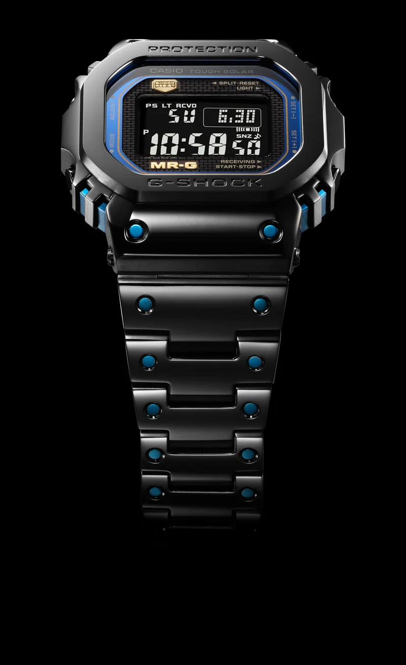 Casio G-Shock MRG-B5000BA-1DR Herren Armbanduhr • Titan & Cobarion Gehäuse • Funk-Solar