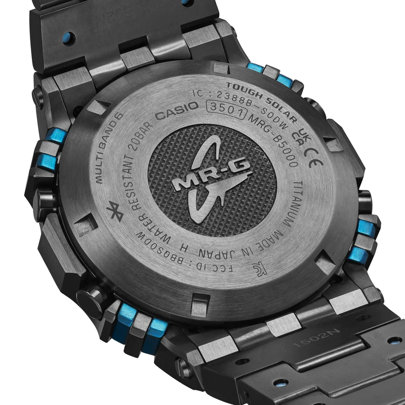 Casio G-Shock MRG-B5000BA-1DR Herren Armbanduhr • Titan & Cobarion Gehäuse • Funk-Solar