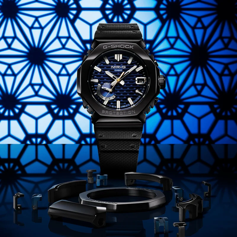 Casio MR-G MRG-B2100R-2ADR Herrenuhr • Tough Solar mit Bluetooth • Saphirglas