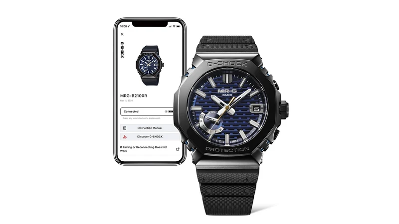 Casio MR-G MRG-B2100R-2ADR Herrenuhr • Tough Solar mit Bluetooth • Saphirglas