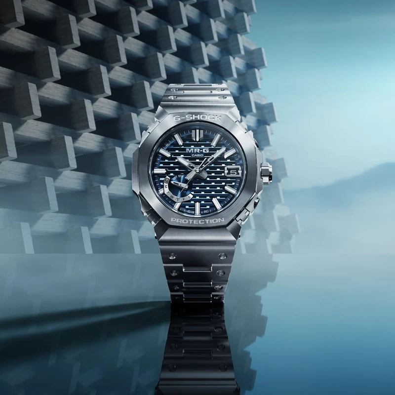 Casio MR-G MRG-B2100D-2ADR Herrenuhr • Tough Solar mit Bluetooth • COBARION Lünette