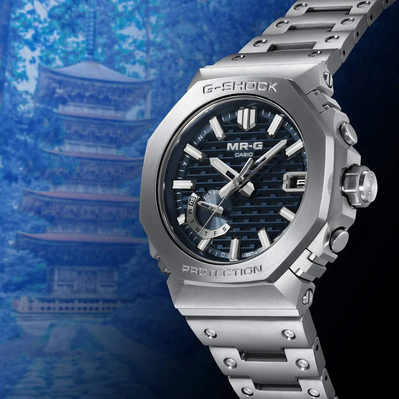 Casio MR-G MRG-B2100D-2ADR Herrenuhr • Tough Solar mit Bluetooth • COBARION Lünette