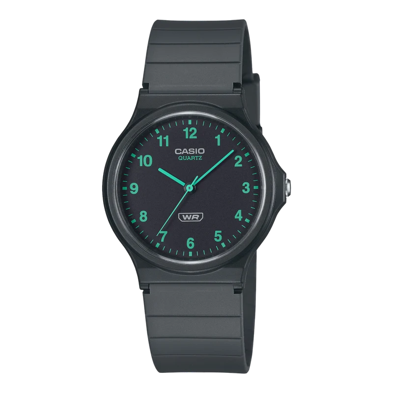 Casio Timeless MQ-24B-8BEF Damen • Bio-Harz-Armband • Schlankes Minimaldesign