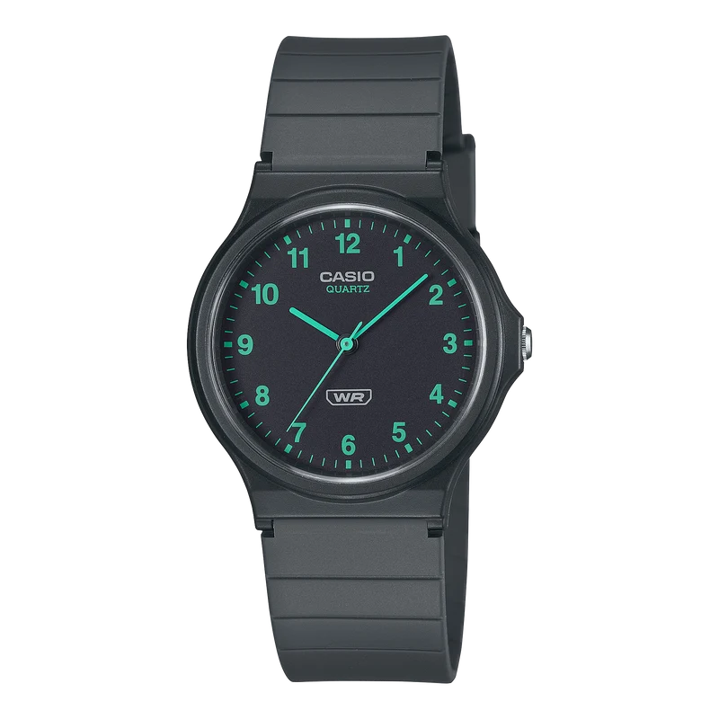 Casio Timeless MQ-24B-8BEF Damen • Bio-Harz-Armband • Schlankes Minimaldesign