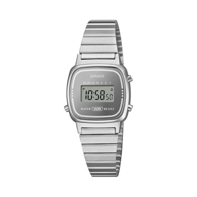 Casio LA670WES-7AEF Damen Armbanduhr • Mineralglas • Stoppuhr & Timer
