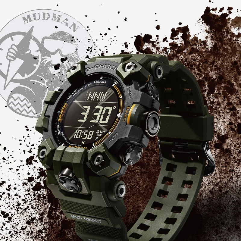 Casio G-Shock Mudman GW-9500-3ER Herrenuhr • Triple-Sensor • Solar-Funkuhr