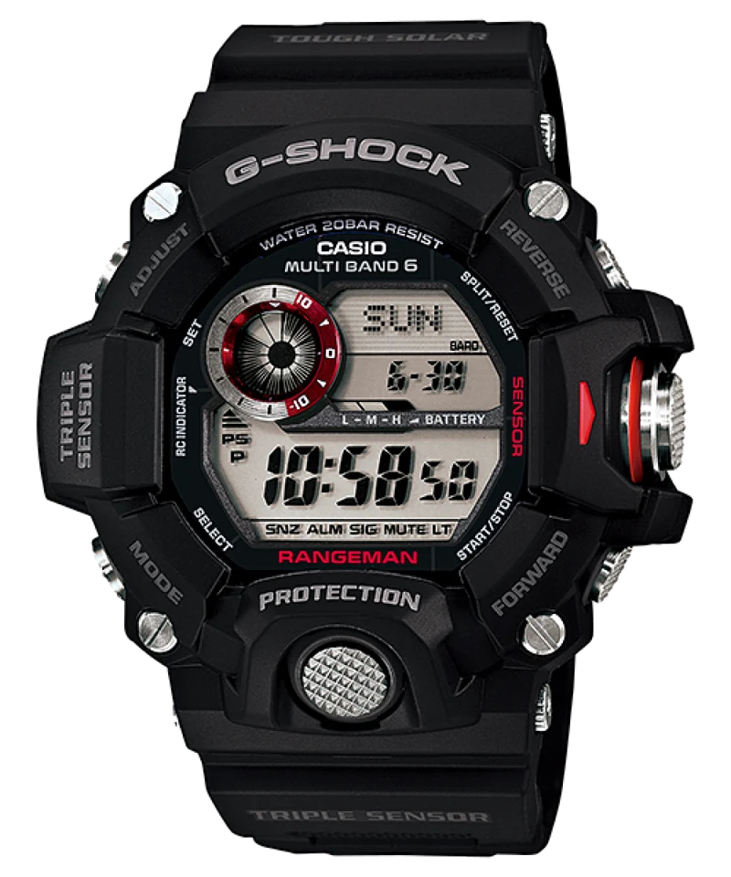Casio G-Shock Rangeman GW-9400-1ER Herrenuhr • Triple Sensor • Solar-Funkuhr