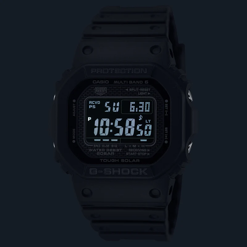 Casio GW-5000HS-1ER G-Shock Origin Herrenuhr Schwarz • Tough Solar & Multiband 6 • Diamantbeschichtung