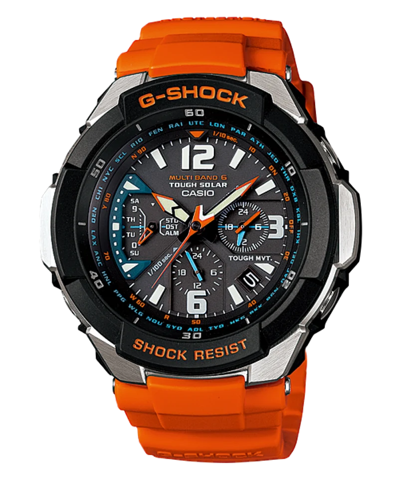 Casio G-Shock GW-3000M-4AER Herrenuhr • Tough Solar & Multi-Band 6 • 1/100-Sek.-Chronograph