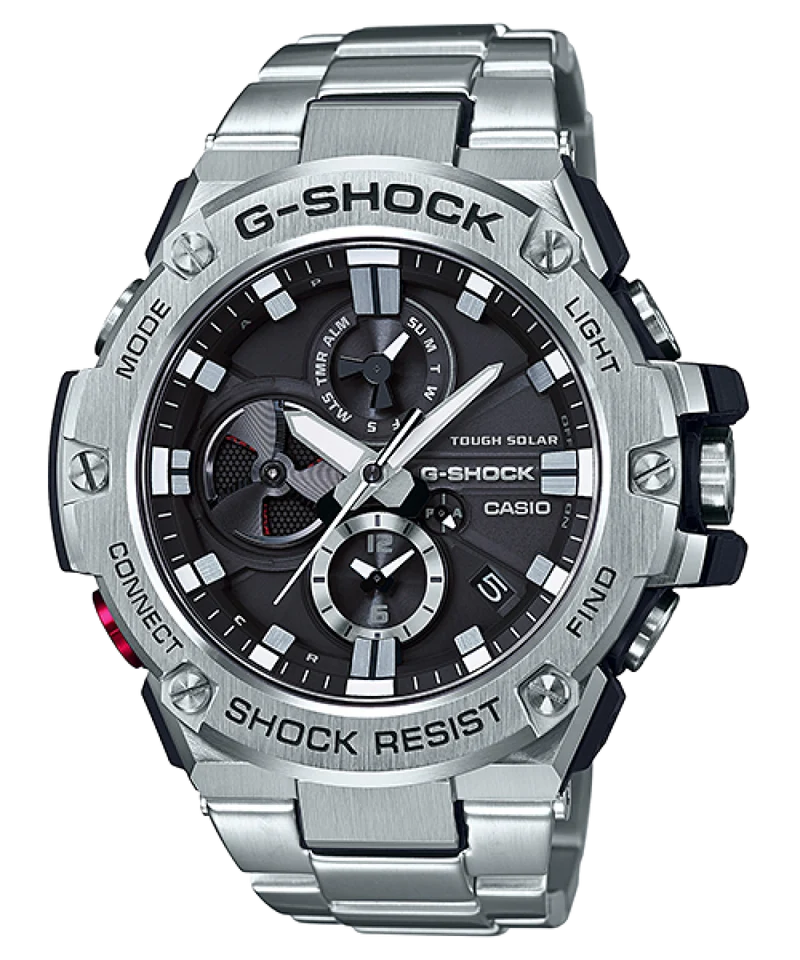 Casio GST-B100D-1AER G-Steel Herrenuhr Schwarz • Tough Solar • Bluetooth Smartphone-Link