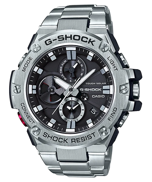 Casio GST-B100D-1AER G-Steel Herrenuhr Schwarz • Tough Solar • Bluetooth Smartphone-Link