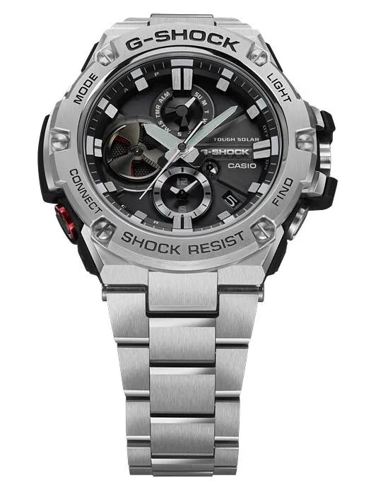 Casio GST-B100D-1AER G-Steel Herrenuhr Schwarz • Tough Solar • Bluetooth Smartphone-Link