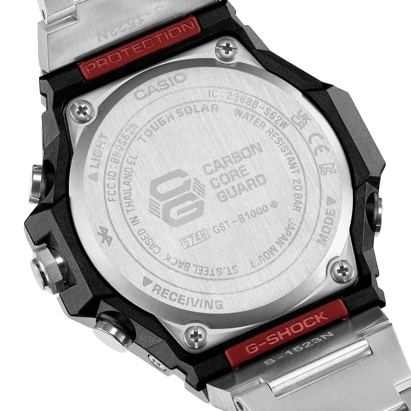 Casio GST-B1000D-1AER G-Shock Herrenuhr Schwarz • Tough Solar mit Bluetooth • Schockgeschütztes Edelstahlgehäuse