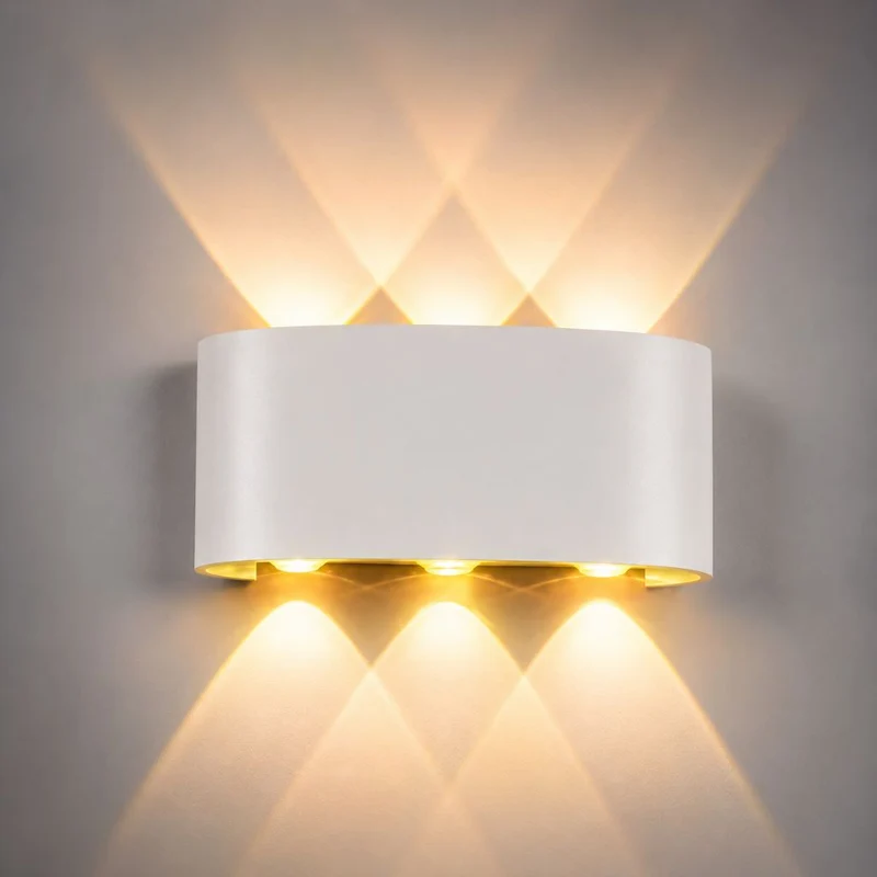 Waterdichte LED Wandlamp Aluminium Binnen Buiten Moderne Verlichting IP65 Sfeerlicht Tuin Terras Gevel | Sansoti