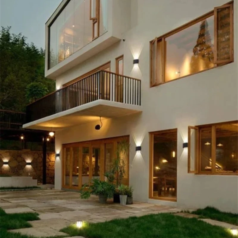 Waterdichte LED Wandlamp Aluminium Binnen Buiten Moderne Verlichting IP65 Sfeerlicht Tuin Terras Gevel | Sansoti