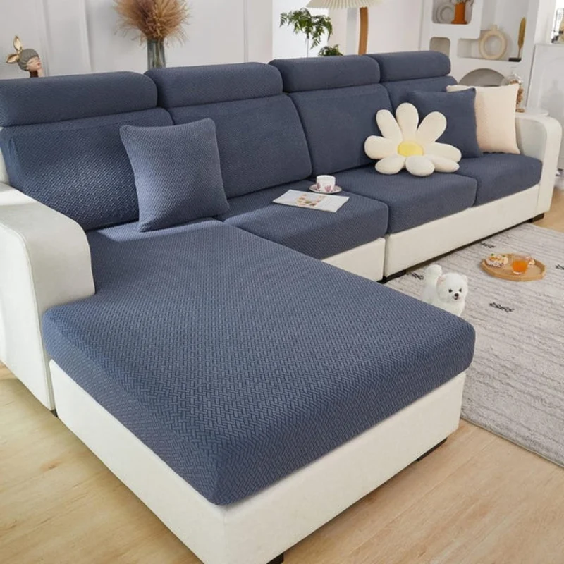 Rekbare Bankhoes Huisdiervriendelijk 100% Polyester Wasbaar Meubelbeschermer 10 Maten 6 Kleuren Woonkamer | Sansoti