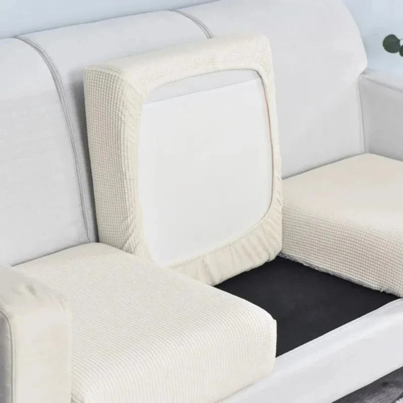 Rekbare Bankhoes Huisdiervriendelijk 100% Polyester Wasbaar Meubelbeschermer 10 Maten 6 Kleuren Woonkamer | Sansoti