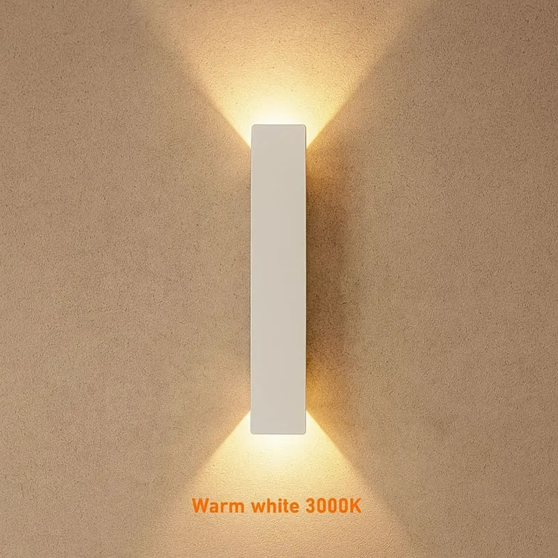 Weerbestendige Aluminium Wandlamp LED voor Buiten Wit 20.5-61cm IP65 Waterdicht Tuinverlichting Buitenlamp | Sansoti