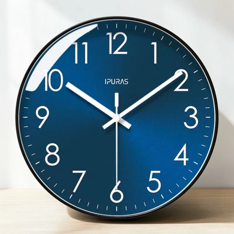 Wandklok Stille Quartz Beweging 25cm 30cm Zwart Goud Minimalistisch Modern Design voor Woonkamer Kantoor | Sansoti