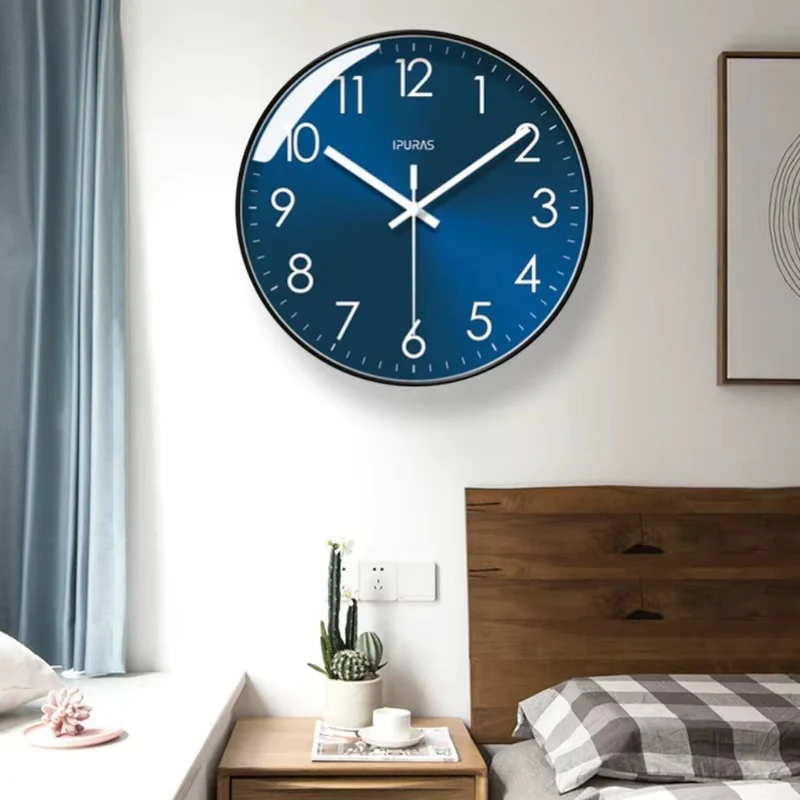 Wandklok Stille Quartz Beweging 25cm 30cm Zwart Goud Minimalistisch Modern Design voor Woonkamer Kantoor | Sansoti