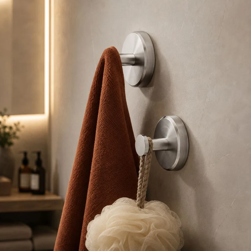 Zuignap Wandhaken Set 4 Stuks Zonder Boren Mat Zwart Goud Zilver Badkamer Keuken Handdoek Organizer Houder | Sansoti