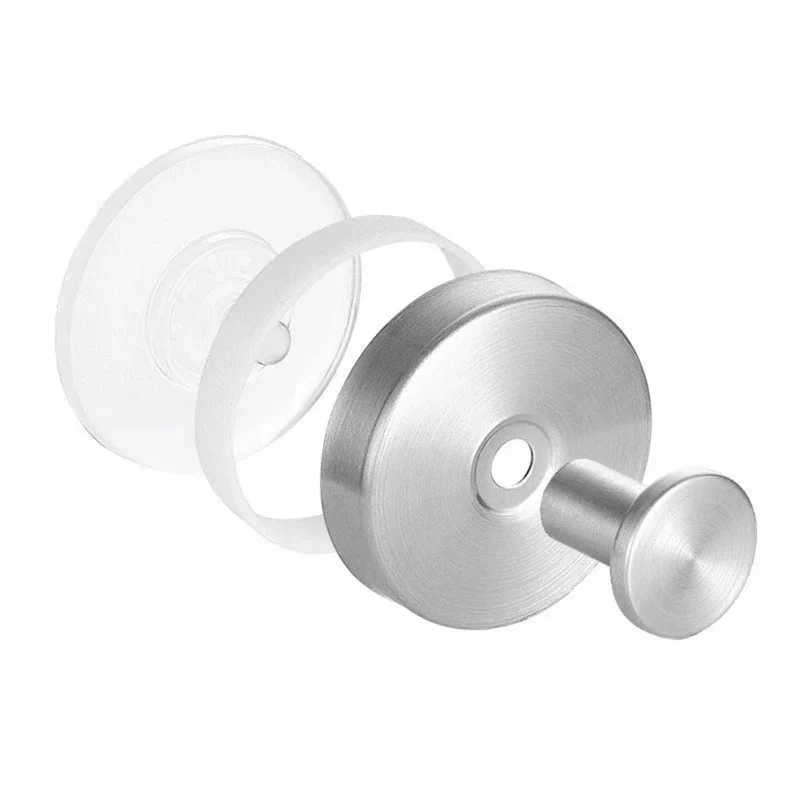 Zuignap Wandhaken Set 4 Stuks Zonder Boren Mat Zwart Goud Zilver Badkamer Keuken Handdoek Organizer Houder | Sansoti