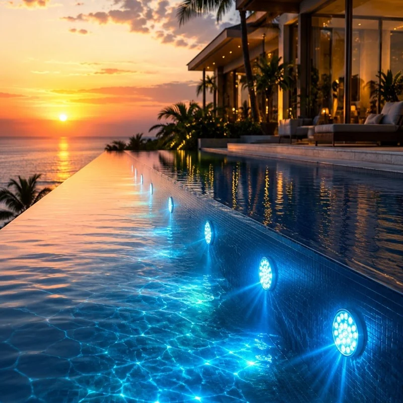 Onderwaterlamp LED Zwembad RGB met Afstandsbediening 13 Kleuren Waterdicht IP68 Decoratieverlichting | Sansoti