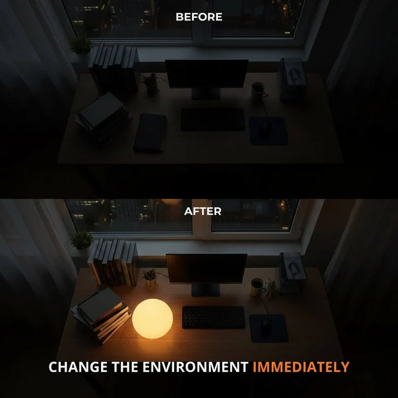 Draadloze LED Maanlamp Tafellamp 16 Kleuren Afstandsbediening IP65 Waterbestendig Sfeerverlichting Binnen Buiten | Sansoti