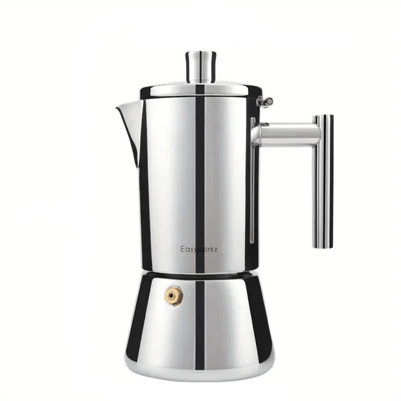 Roestvrijstalen Espresso Koffiemaker 200ml-500ml Inductie Gas Elektrisch Moka Pot Italiaans Koffie Percolator | Sansoti