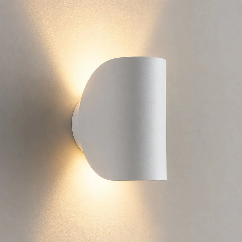 Aluminium Wandlamp Draaibaar Boven Beneden LED G4 Fitting Zwart Wit Rood Navy Moderne Wandverlichting | Sansoti