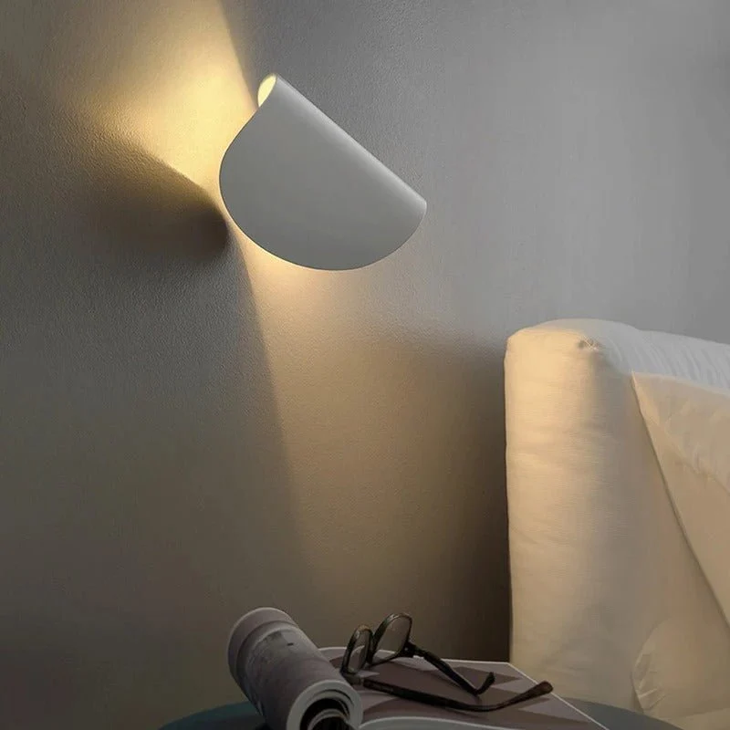 Aluminium Wandlamp Draaibaar Boven Beneden LED G4 Fitting Zwart Wit Rood Navy Moderne Wandverlichting | Sansoti