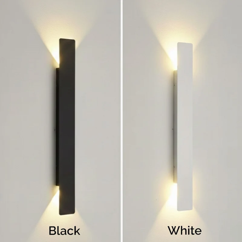 Aluminium LED Wandlamp Buiten Weerbestendig IP65 Warm en Koud Wit Buitenverlichting voor Tuin Terras Entree | Sansoti
