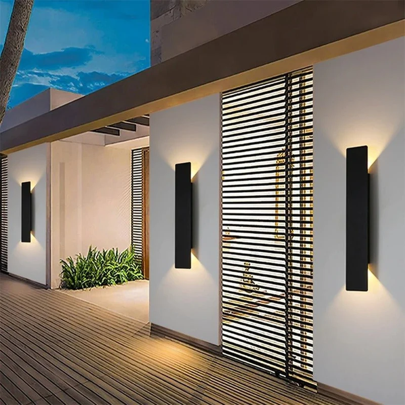 Aluminium LED Wandlamp Buiten Weerbestendig IP65 Warm en Koud Wit Buitenverlichting voor Tuin Terras Entree | Sansoti