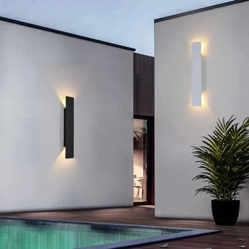 Aluminium LED Wandlamp Buiten Weerbestendig IP65 Warm en Koud Wit Buitenverlichting voor Tuin Terras Entree | Sansoti