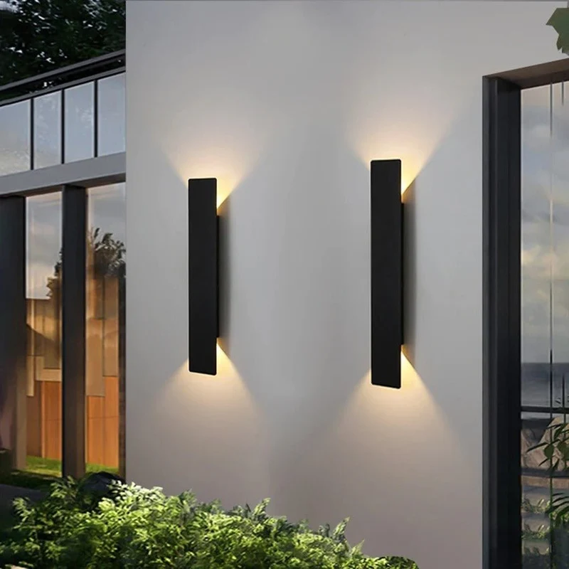Aluminium LED Wandlamp Buiten Weerbestendig IP65 Warm en Koud Wit Buitenverlichting voor Tuin Terras Entree | Sansoti
