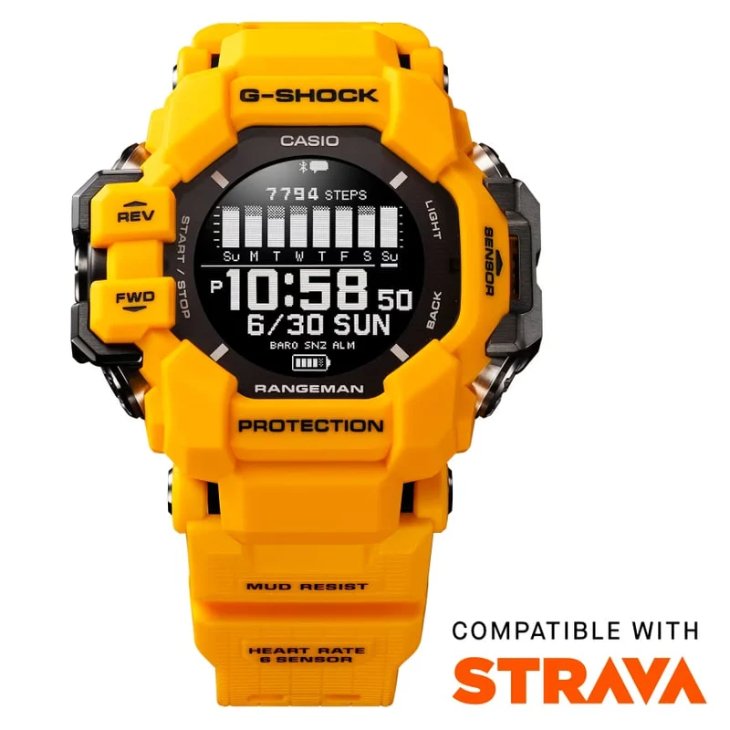 Casio G-Shock Pro GPR-H1000-9ER Herrenuhr • GPS & Herzfrequenzmessung • Bio-Resin Gehäuse