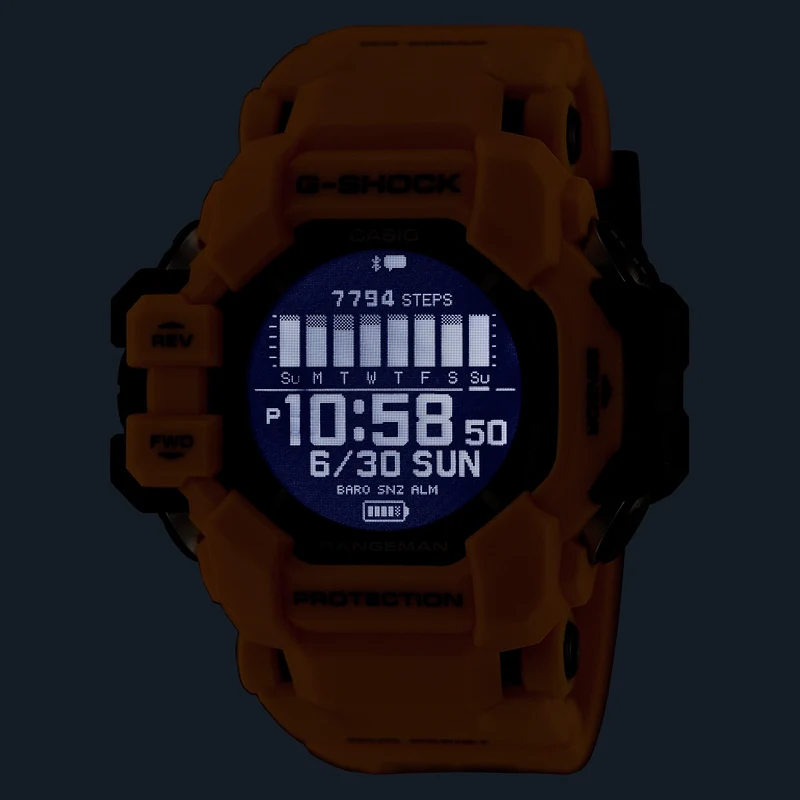 Casio G-Shock Pro GPR-H1000-9ER Herrenuhr • GPS & Herzfrequenzmessung • Bio-Resin Gehäuse