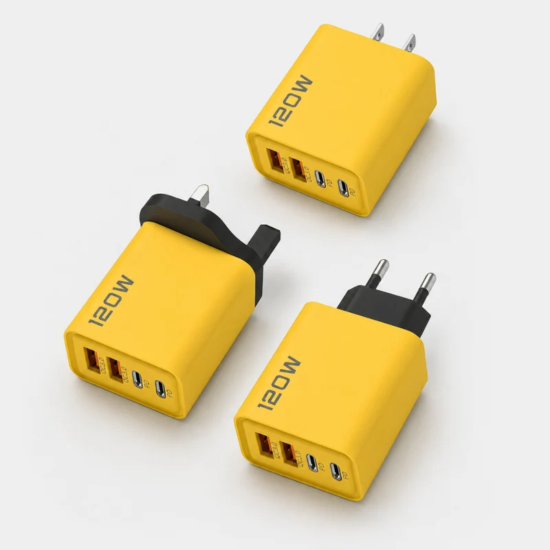 Compacte Wandlader met 6 Poorten USB-C USB-A Snelladen voor Telefoon Tablet Laptop Reisadapter GaN Thuiskantoor | Sansoti